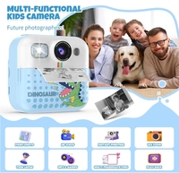 Appareil photo à impression instantanée pour enfants 1080P Appareils photo imprimables pour enfants Cadeaux d'anniversaire de Noël pour filles de 3 à 10 ans Imprimante photo