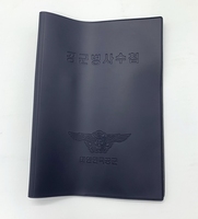 Protège-carnet en PVC souple, imperméable, avec logo en relief