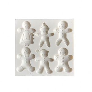 Navidad pan de jengibre <span class=keywords><strong>hombre</strong></span> fondant molde de la torta de X-mas pastillaje moldes de silicona torta Decoración - Product Image 2