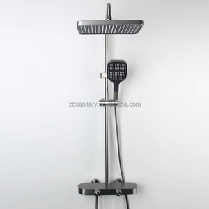 Ensemble de douche té<span class=keywords><strong>l</strong></span>éphonique Salle de bain avec douche à <span class=keywords><strong>eau</strong></span> froide et chaude Mélangeur de baignoire Système de douche Ensembles de robinets - Product Image 6