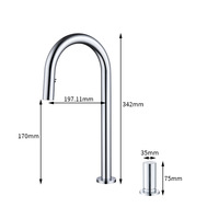 Robinet de lavabo de salle de bain en laiton non revêtu Weihao, robinet de cuisine en cuivre massif pour évier de comptoir, robinet de lavage de légumes