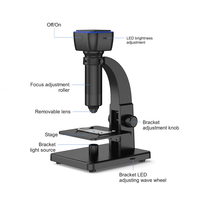 315-W mikroskop optik elektronik Digital, kamera mikroskop Wifi tanpa kabel PC perbesaran 5MP
