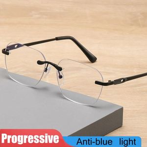 Gafas de Hipermetropía Ultraligeras 2025, Gafas de Lectura sin Montura con Protección Anti Luz Azul, Gafas Progresivas Fotocromáticas para Hombre y Mujer - Product Image 3