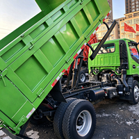 Camion benne léger JAC 4x2 d'occasion populaire en Afrique, avec vérin hydraulique flexible, caisse de chargement anti-corrosion, disponible en versions LHD et RHD