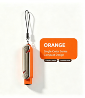 Câble USB C court pliable et compact multicolore avec lanière porte-clés pour téléphone Android à charge rapide