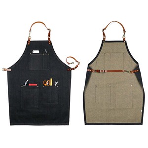Delantales de Mezclilla de Nuevo Estilo, Uniformes de Trabajo para Estilistas, Baristas, Personal de Restaurantes y Tiendas de Té con Leche, Pintores - Product Image 2