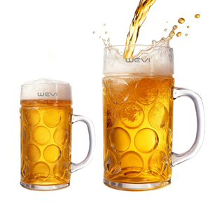 Wevi Cốc bia thủy tinh có tay cầm cốc bia công suất lớn cốc bia thủ công dày Cốc Nhà Bar cốc bia chuyên dụng - Product Image 1