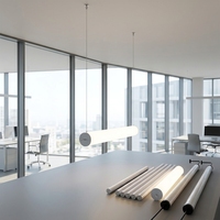Boîte lumineuse LED en acrylique blanc personnalisable à 360° - Taille personnalisable de haute qualité pour la décoration de bureau