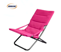 Nouvelle chaise longue pliante légère en métal, design moderne, en coton, pour la plage, la terrasse, le bord de la piscine, les repas