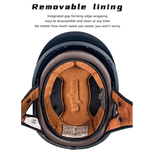 <span class=keywords><strong>Casco</strong></span> de media cara de fibra de carbono de alta calidad <span class=keywords><strong>Vintage</strong></span> con tamaño XL y certificación DOT/3C Visera de estilo retro <span class=keywords><strong>Casco</strong></span> DE CARA abierta - Product Image 3