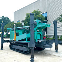 300m 500m 800mDepth Machine de forage hydraulique de puits d'eau sur chenilles