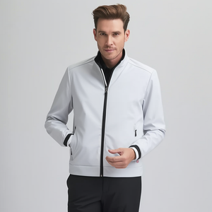 Free Design Custom Herren Winter Soft shell Jacke Wasserdichte Golf Wind jacke mit Nylon Zipper Brand Sportswear für Club-Teams - Product Image 5