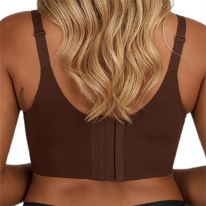 Premium Trendy <span class=keywords><strong>Plus</strong></span> Size senza cuciture con ferretto Push-Up Anti-Sagging traspirante e comodo reggiseno sportivo da donna - Product Image 4