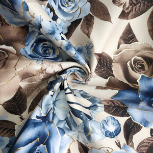 Grosir murah 100% kain beludru poliester cetakan warna-warni kain super lembut imitasi untuk sofa - Product Image 5