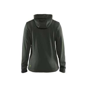 BLAKLADER - 354225334199L Sudadera con capucha Mujer con cremallera larga Otoño verde/Negro-EAN 7330509880449 WORK HOODIES - Product Image 2