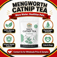 Tisane de Catnip Bio pour Chats et Chiens – Stimule l'Hydratation – Soutien à la Boisson – Pur Catnip – 30 Sachets en Vrac