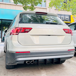 Amp-Z Rear Lip Spoiler Glossy Black For Volkswagen Tiguan L Mk2 2021 2022 2023 Tuning Style - Product Image 2