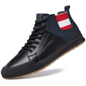 Nouvelles chaussures invisibles mi-hautes pour hommes, respirantes, antidérapantes, style britannique, tendance, en cuir véritable, été/hiver - Product Image 2