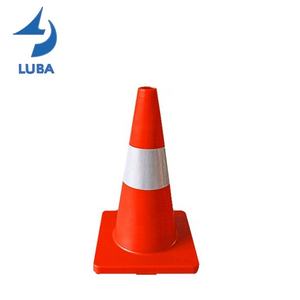 450mm Nouveaux cônes de signalisation colorés en caoutchouc amovibles à haute réflexion - Product Image 3