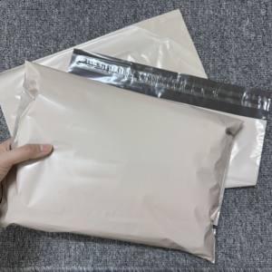 Sacs d'expédition en polyéthylène colorés à motifs personnalisés, petits sacs postaux gris abricot réutilisables, sacs d'expédition pour courriers - Product Image 3