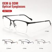 Montures de lunettes métalliques classiques personnalisées les plus vendues pour hommes et femmes AZgGKmu