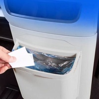 Boîte de rangement d'accoudoir arrière de voiture en matériau ABS nouvellement améliorée, la poubelle convient aux accessoires BYD DENZA D 9