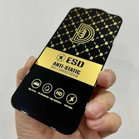 Film de protection d'écran HD en verre trempé antistatique ESD pour iPhone 17 Air 15 16 Plus 14 13 12 11 Pro XS MAX XR 7 8 Plus