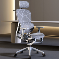 Fabricant professionnel de meubles de bureau à domicile, chaise de bureau ergonomique 3D en maille avec accoudoirs réglables et appui-tête