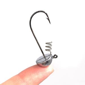 Cabeza de plantilla Vertical de tungsteno shakey jighead plumbum, señuelo de gancho horizontal para finura, sensación de pesca, cabeza de Shakey - Product Image 3