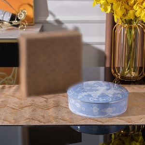 Moderna Caja de Dulces de Cerámica Italiana 1735, Envase de Alimentos Reutilizable Ecológico, Adorno para Sala de Estar, Decoración para Entrada del Hogar, Estilo Retro - Product Image 5