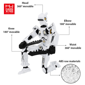 HW Heiß begehrtes, zusammengebautes Mehrgelenk-Actionfiguren-Modellspielzeug, 3D-gedruckte Gelenkpuppe „Digital Man Nr. 9“ mit Aufkleber - Product Image 5