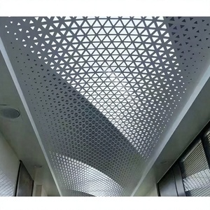 Durable Perforated Aluminum <b>Ceiling</b> Panel 24x24 In Square Industrial Design Drop In Mounting Fire Resistive Soundproof - Product Image 1