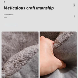 Couverture carrée <span class=keywords><strong>auto</strong></span>-chauffante pour <span class=keywords><strong>chat</strong></span> et chien Fournitures pour animaux de compagnie <span class=keywords><strong>Coussin</strong></span> pour chien en laine d'agneau chaude Lits pour animaux de compagnie - Product Image 6