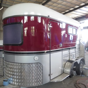 Hot Sale Economy Model 2-Horse Straight Load <b>Trailer</b> Special Transportation Float New Condition China HERUI Brand Customized - Product Image 1