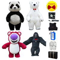 Costume de mascotte ours polaire blanc mignon unisexe Animal Cosplay Costumes vêtements de personnage de dessin animé pour adultes mascottes d'affaires fête