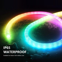 Luces LED de Neón de Silicona de Bajo Consumo Energético de 5 Metros con Control por Aplicación, Sincronización con Música, Multicolor, Regulables, para Decoración del Hogar, Exteriores y Bares