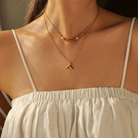 Collier fin en acier inoxydable de créateur plaqué or colliers à pendentif en forme de serpent chaîne conque pour femmes bijoux océaniques