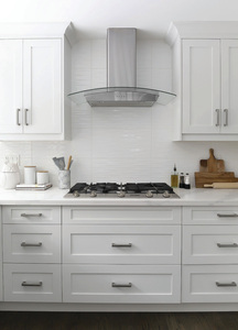 Mueble de Cocina Contemporáneo CANA Hecho a Medida, Precio de Fábrica, Despensa Modular Blanco Crema con Campana Extractora de Listones Personalizada - Product Image 6