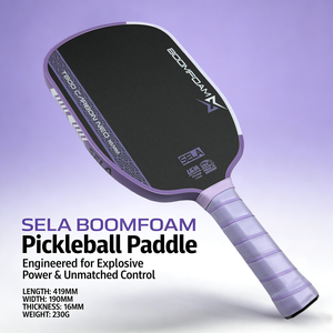 Raquettes de pickleball SELA T800 en fibre de carbone avec surface de friction rugueuse, bord en EVA GEN5 et noyau BoomFoam ultra-puissant - Product Image 1