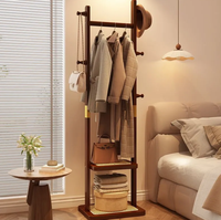 Porte-vêtements sur pied de plafond au sol pour chambre et salon, étagère de rangement pour sacs suspendus, porte-manteau et porte-chapeaux