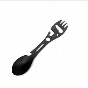 Fourchette-cuillère multifonction en acier inoxydable avec ouvre-bouteille, sérigraphiée, ustensile de camping personnalisé pour usage promotionnel en extérieur - Product Image 4