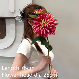 Fiori Artificiali in Seta Serie <span class=keywords><strong>Rosa</strong></span> Rossa, Stelo Singolo, Accessori per Composizioni Floreali per Matrimoni, Decorazioni Casa ed Eventi - Product Image 4