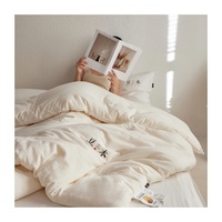 Ensemble de couette LIIESEN classique toutes saisons, hypoallergénique, sans danger pour les enfants, matériau de sécurité de qualité A, 79% polyester + 21% soja