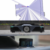 Escáner Lidar 2D de 360° para Interiores, Radar Láser TOF de 40m con Sensor AGV AMR, Protección IP67, para Robots Móviles Industriales