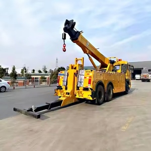 Tout nouveau camion diesel de naufrageur de rotateur de remorquage de véhicule de récupération de route de 20ton 6x4 à vendre - Product Image 2