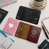 Porte-passeport vintage à motif cowboy YY, à broder soi-même, avec finition DIY, multifonctionnel, pour billets d'avion et cartes