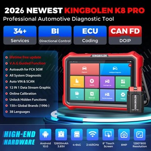 Herramienta de Diagnóstico Automotriz KINGBOLEN K8 PRO 2026 con Actualización Gratuita de por Vida, Codificación ECU de Sistema Completo, 40 Servicios, Escáner OBD2 Bidireccional - Product Image 2