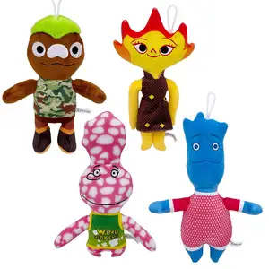 Junhui Popular Cartoon Elemental Stuffed Plush Toys For Kids' Gifts Soft Anime Elements Plushie Dolls