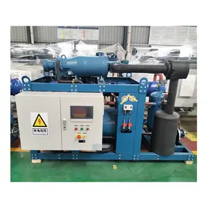 warehouse or Chiller for refrigerating to store food Screw compressor condensing unit