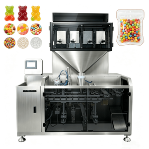 Machine d'emballage automatique de fruits secs granulés, piments, dattes rouges en Doypack, machine d'emballage de dattes, aliments surgelés, boulettes en sachet à fermeture éclair - Product Image 1